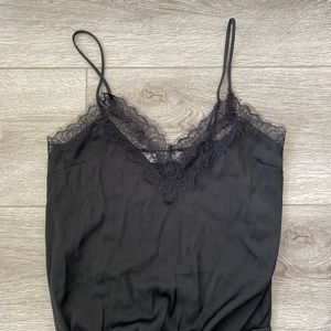ASTR the Label Black Lace Cami Bodysuit
